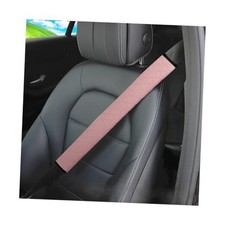 2PCS Car Seatbelt Cover, Soft Leather Vehicle Safety Seat Belt Pink/19 inches