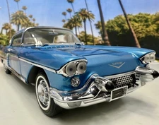 Franklin Mint 1957 Cadillac Eldorado Brougham LE Bahama Blue 1:24 LE Complete