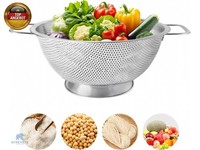 Kitchen Sieb Edelstah, Mikroperforiertes KüChensieb, Nudelsieb Mit Griffen,