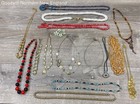 Costume Jewelry Mixed Assorted Necklaces Lot w. Multicolor Beaded Chain Pendant — photo 1