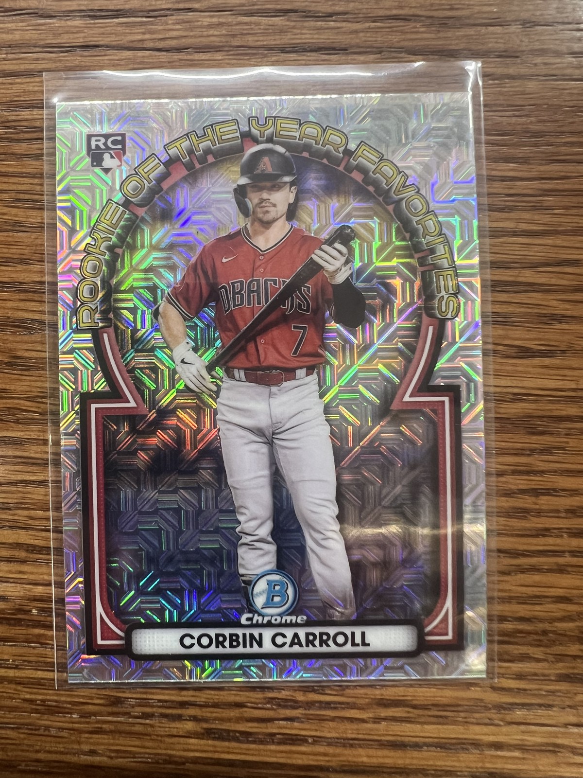 2023 Bowman #ROYF-1 Corbin Carroll Rookie of the Year Favorites Mojo Refractors