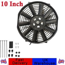 10 Inch 80W High Power Electric Car Engine Radiator Cooling Fan 12V w/ Mount Kit