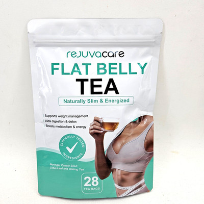 RejuvaCare Flat Belly Tea Natural Slim Support Weight Manage Detox Energy 28 Bag