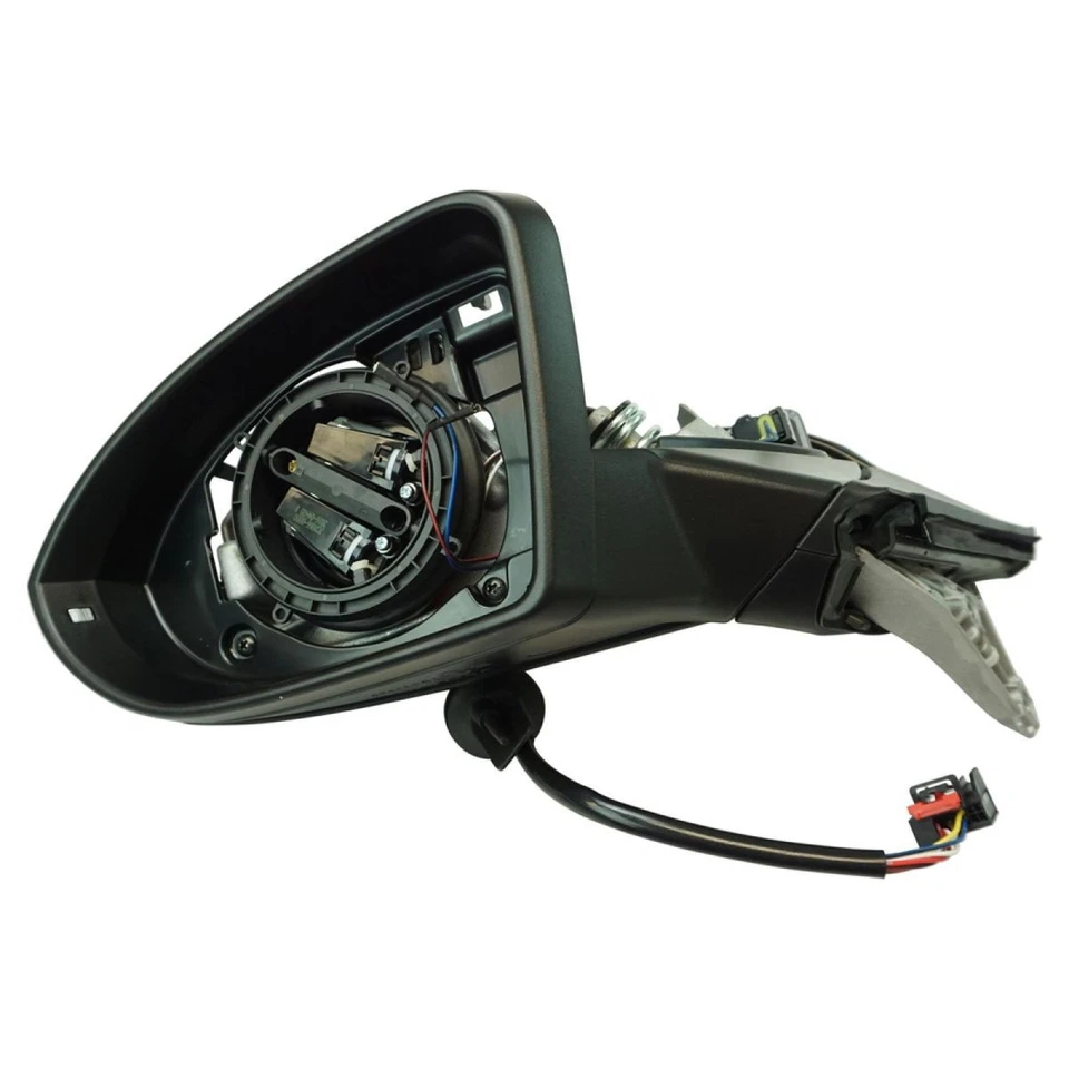 Exterior eléctrico térmico con intermitente pintura suave a juego con espejo retrovisor lado izquierdo para VW Foto 3 de 4