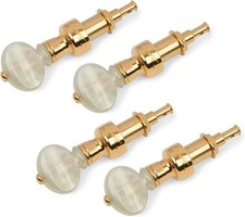 Five-Star Banjo Tuning Pegs, Gold with Vintage Pearloid Knobs, Set of 4