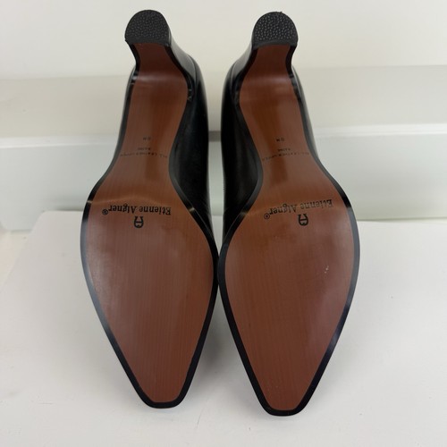 Etienne Aigner Danube Brown Heels Leather Shoes Size 8 M Classic Pump - Picture 6 of 10