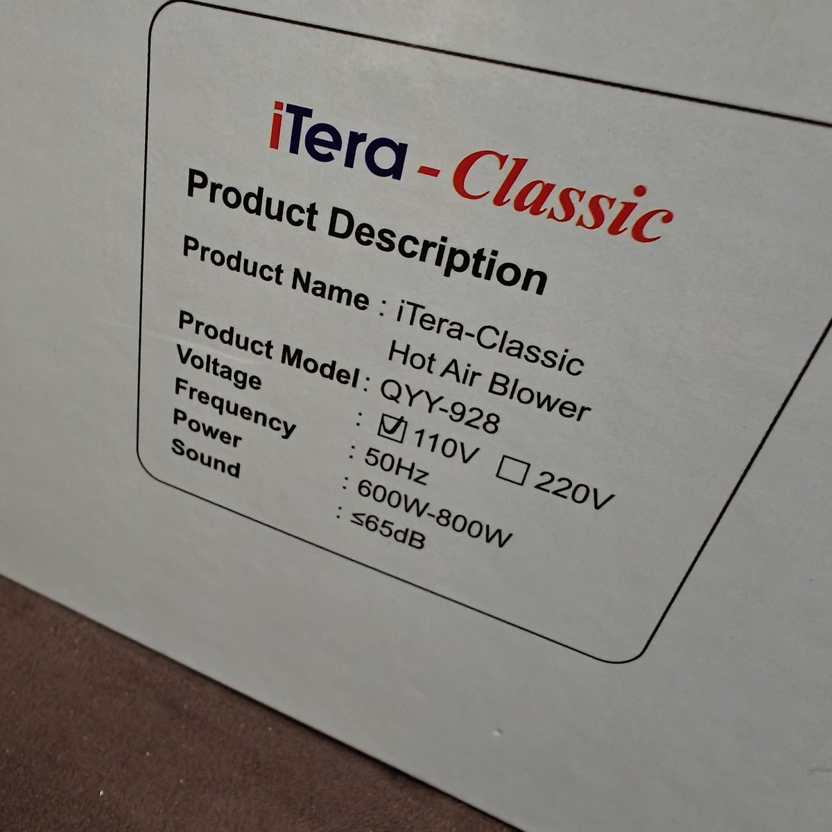 NEW Authentic iTeraCare Classic 2.0 Terahertz Blower Wand Prife