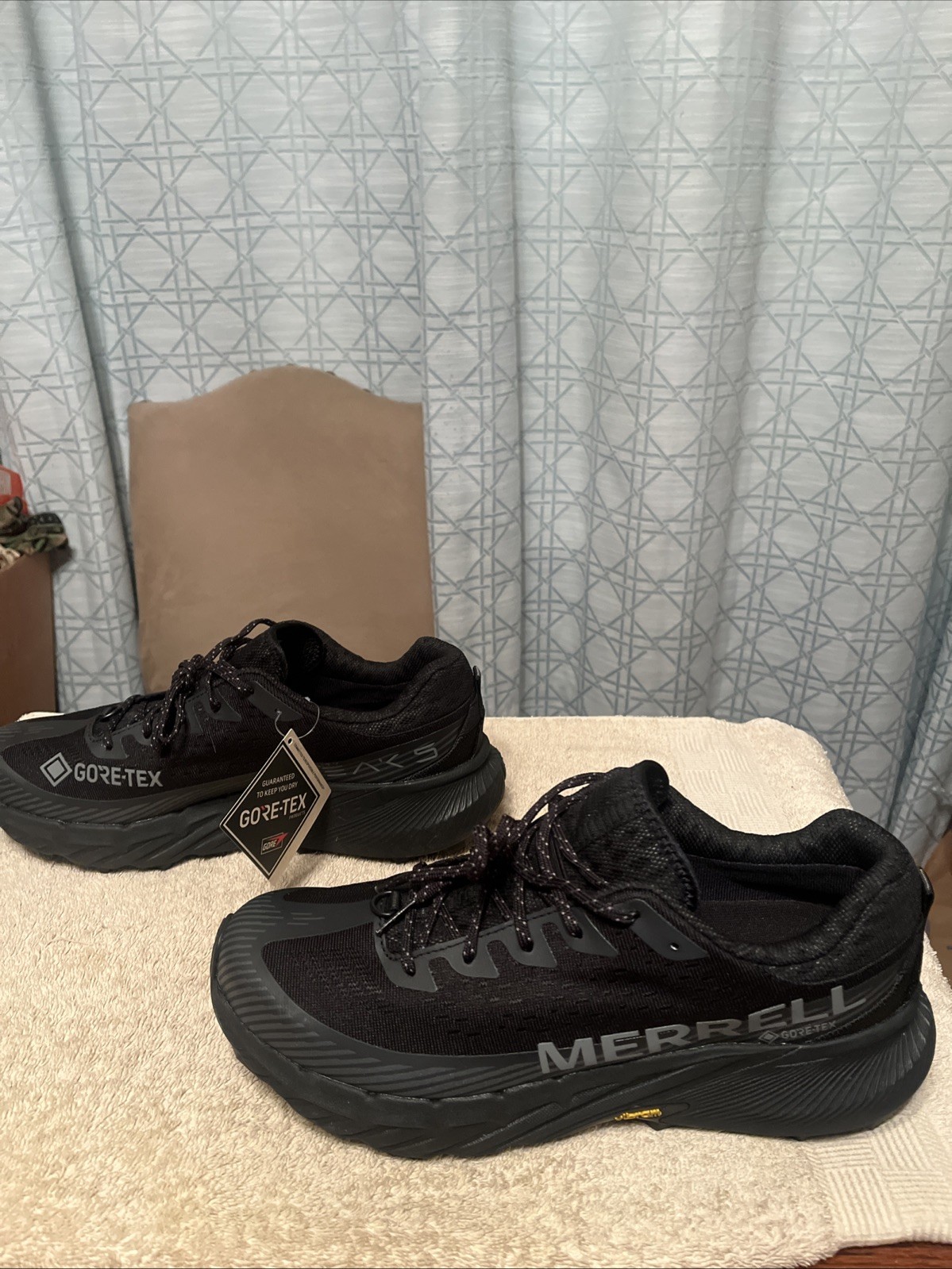 Scarpe da trail running Merrell Agility Peak 5 GTX nere Gore Tex J067745Z taglia 9 5