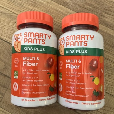 2X Smarty Pants Kids Plus Multi And Fiber 90 Gummies