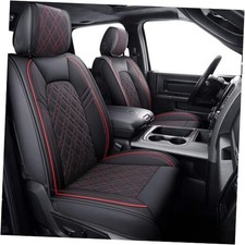 Dodge Ram Car Seat Covers Full Set Custom Fit 2009-2025 Full Set/Black-Red