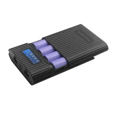 New Black DIY Power Bank Case Battery Charger Storage Box Digital Display H