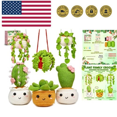 Crochet Kit for Beginners, Crochet Starter Kits, Amigurumi Craft Knitting Cro...