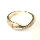 Vtg Ring or Pendant MARKED LA  925 STERLING SILVER Size 7 Nothing is Impossible