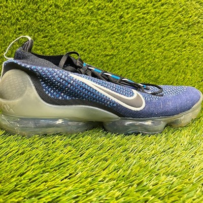 Nike Air VaporMax 2021 Flyknit Mens Size 12 Blue Athletic Running Shoes Sneakers