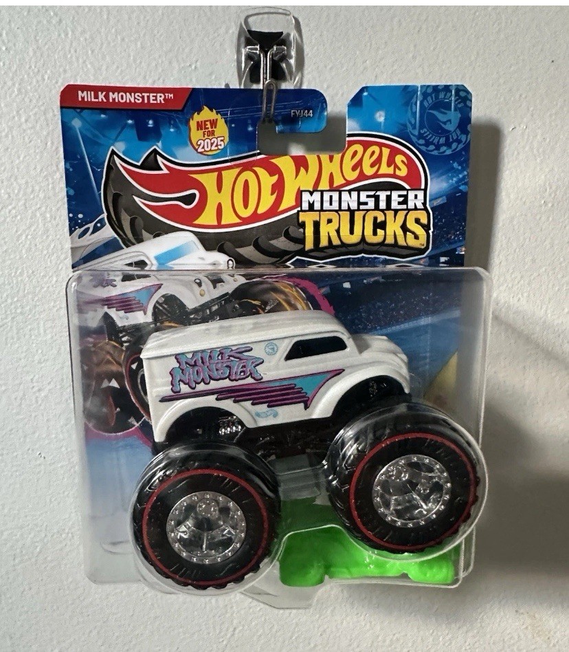 Rare New Hot Wheels Monster Truck Milk Monster Treasure Hunt 2025