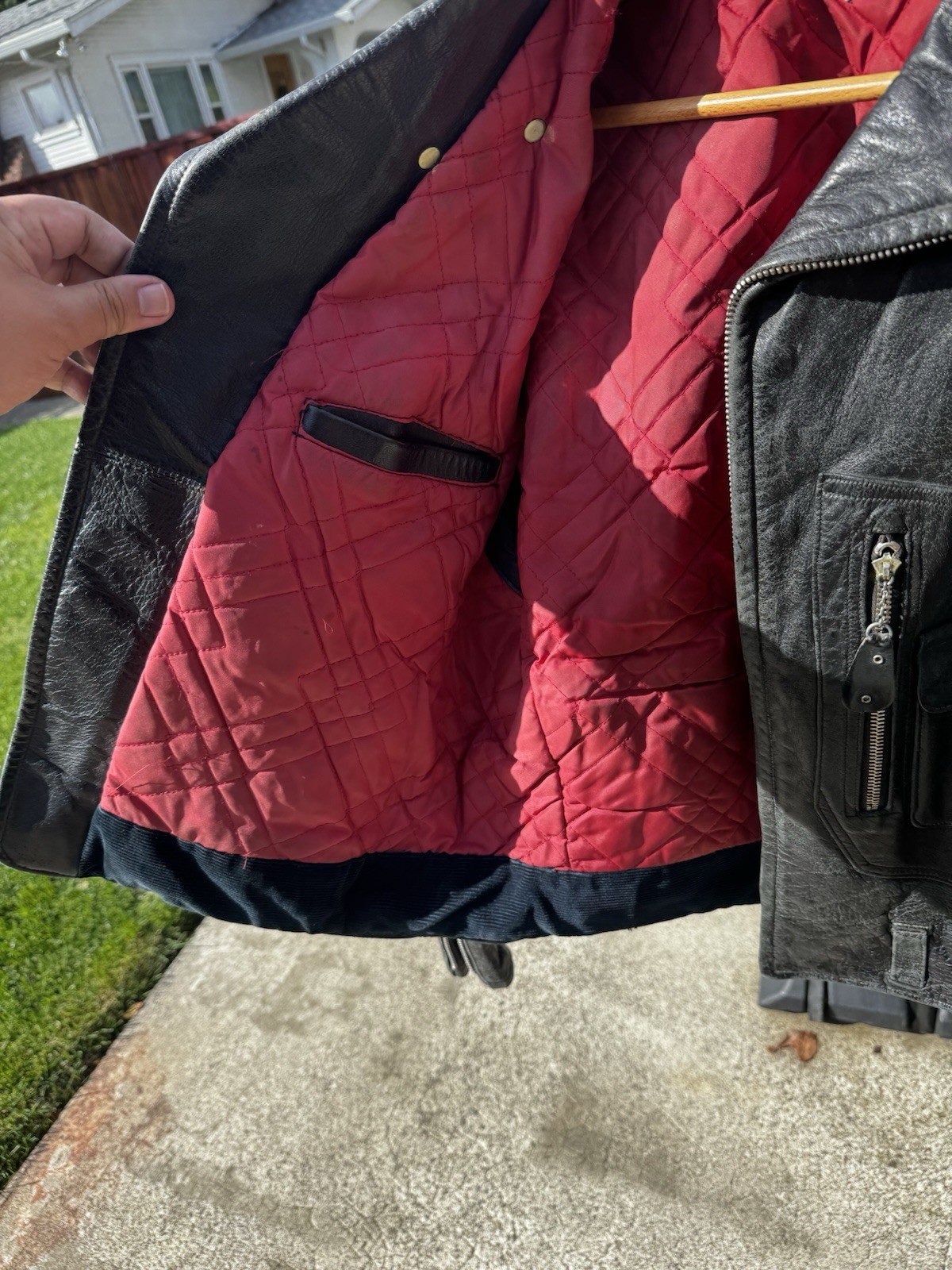 1950s Horsehide Sears Hercules Leather Motorcycle Biker Jacket 38 READ