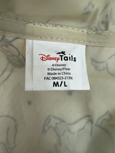 Disney Pets Raincoat with Hood Disney Dogs Pattern Medium/Large - Picture 2 of 8