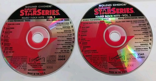 Sound Choice Karaoke CDG Lot 2 Hard Rock Hits Vol 1 2 Korn Limp Bizkit