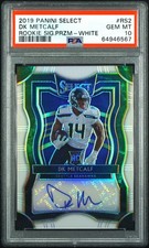 2019 Select DK Metcalf Rookie Auto White Prizm /20 PSA 10 Pop 3 Seahawks SSP RC