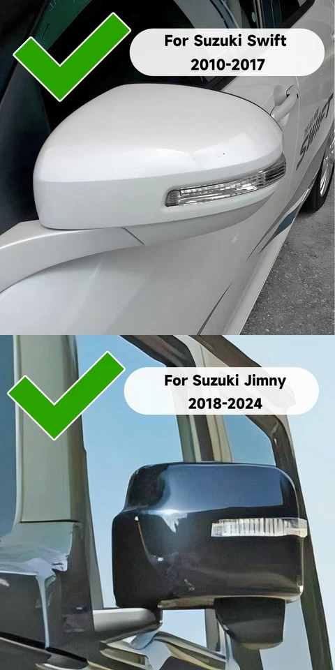 Lámpara de señal de giro indicador de espejo lateral LED de humo para Suzuki Swift 2010-2017 Foto 2 de 4