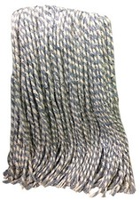 4 Ply Natural Yarn Cotton Mop Head, Cut End, Blue/White Ribbon, Green Seal