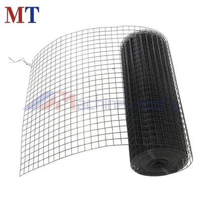24'' x 50' Electric Welding Mesh Black For Chicken Coop Wire Welding Mesh 1'' x 1''
