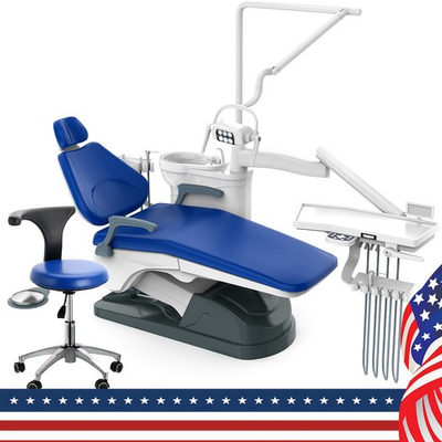 #ad FDA Dental Unit Chair Computer Controlled DC Motor PU Leather Dentist Stool $2815.12