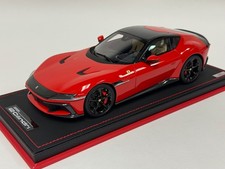 1/18 MR Collection Ferrari 12 Cilindri Rosso Scuderia Red Leather Base  FE043F