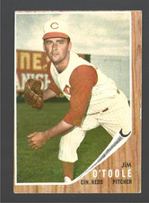 1962 Topps #450 Jim O'Toole Cincinnati Reds (VINTAGE *VG+)