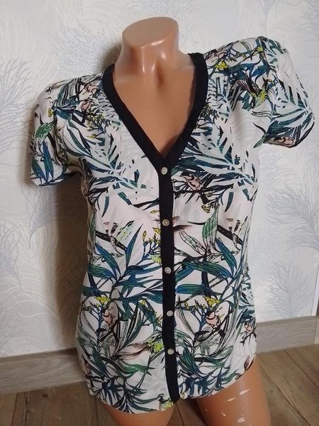 Women Diesel Shirt White Viscose S