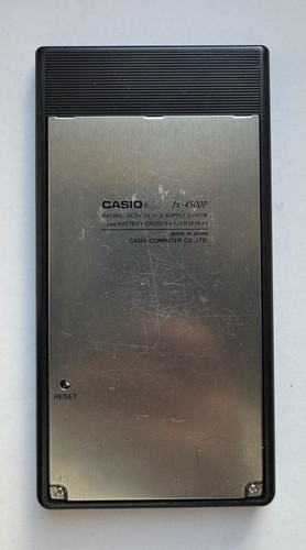 Vintage Casio fx-4500P Dot Matrix LCD Scientific Calculator New Batteries TESTED - Picture 2 of 9