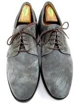 Allen Edmonds "WINDSOR" Men's Plain-toe Derby 10 D Grey Suede USA (753N)