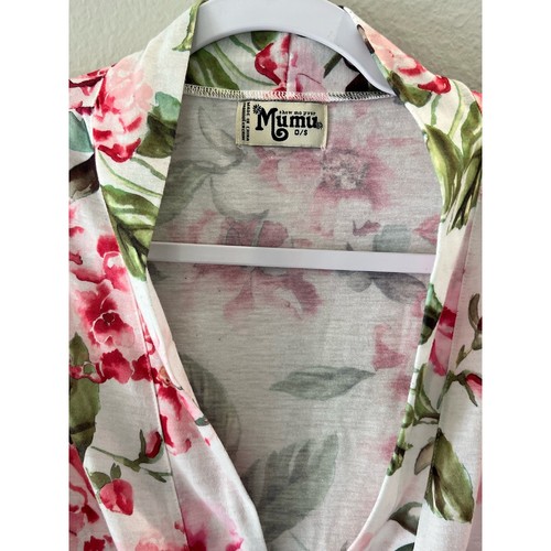Show Me Your Mumu Accappatoio Floreale Taglia Unica Floreale Rosa Verde Bianco Donna - Foto 2 di 4