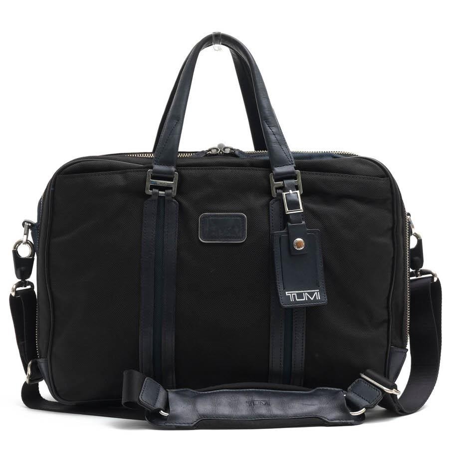 Import duty included  TUMI Business Bag 68409DNYE Deluxe Laptop Briefcase Mens J