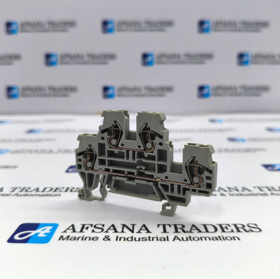 LOT OF 50X WAGO 870 IEC 60947-7-1 GRAY TERMINAL BLOCKS 4 CONDUCTOR 500V 2.5mm - Image 2 of 4