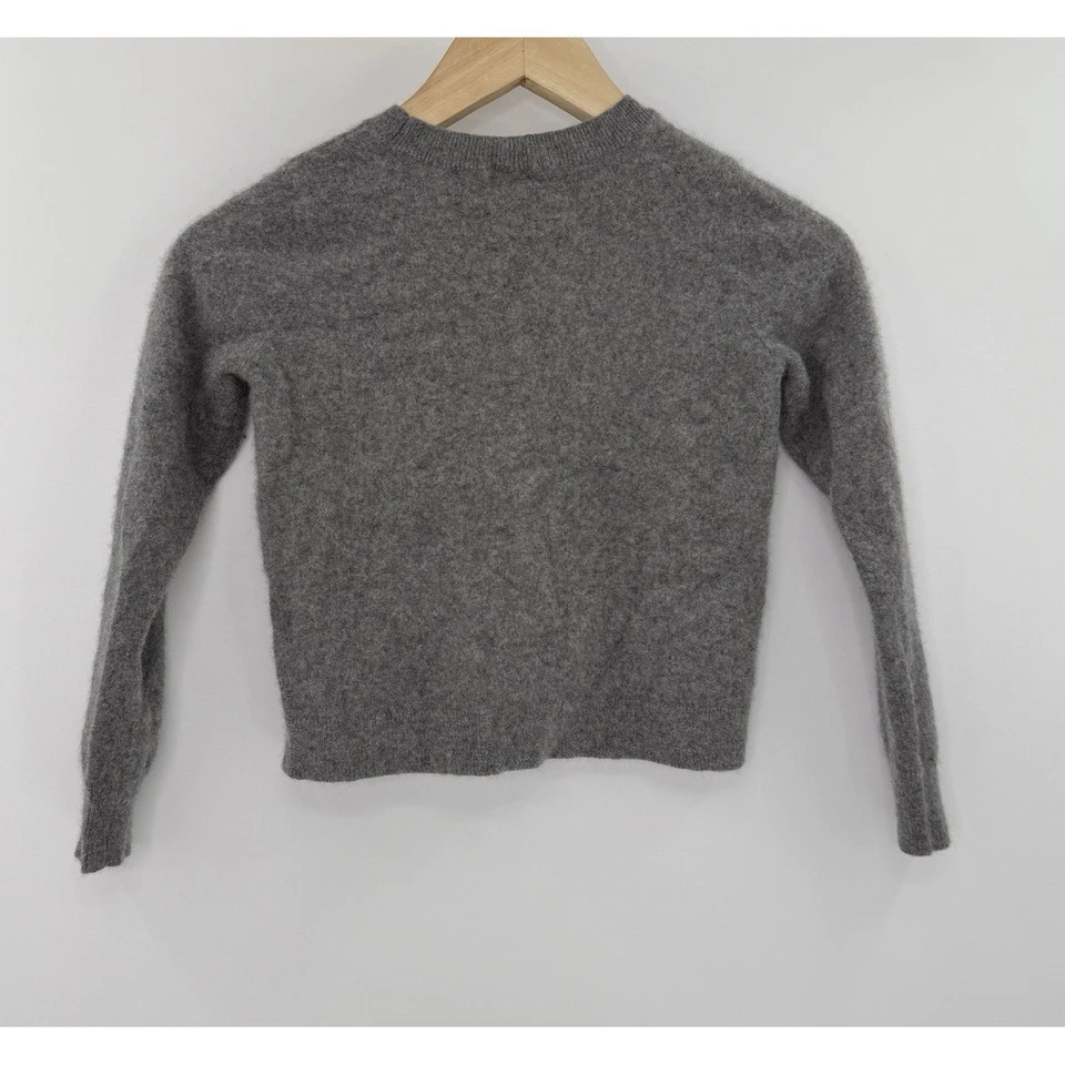 Halogen Kids (Women's) Cashmere Beaded Gray Sweater Sz M See Description Shrunk - Image 4 of 4