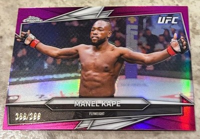 Manel Kape 2026 Topps Chrome UFC Magenta Refractor SN 369 of 399