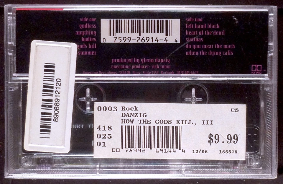 Danzig – Danzig III: How The Gods Kill CASSETTE USA DEF AMERICAN 1992 SEALED OOP - Image 2 of 3