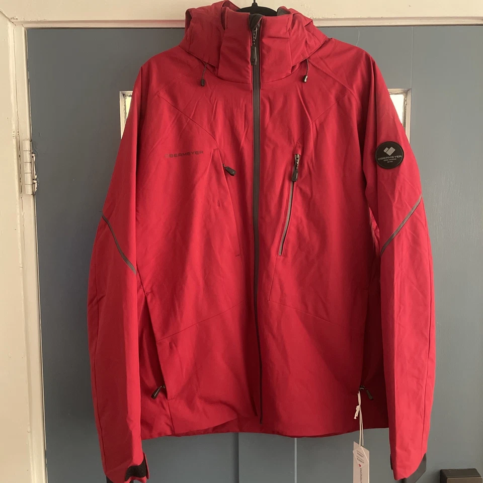 Chaqueta Obermeyer Raze Hombre Rojo Rústico Impermeable Transpirable - Nueva con Etiquetas Foto 2 de 4