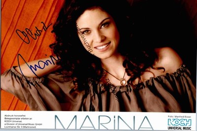 Original Autogramm Marina Koller /// Autograph signiert signed signee Kol 313860