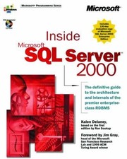 Inside Microsoft  SQL Server" 2000 DV-... by Delaney, Kalen Mixed media product