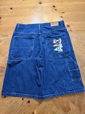 Vintage Y2K Platinum Fubu Carpenter Muhammad Ali Embroidered Shorts Mens 38