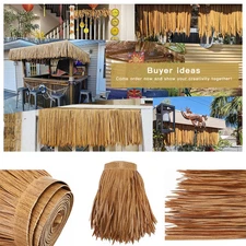 Artificial Straw Roof Waterproof Mexican Style Retardant Artificial Palm Thatch
