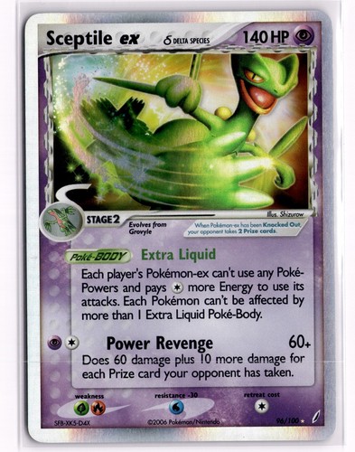 Sceptile ex (Delta Species) Crystal Guardians Psychic Holo 96/100 LP