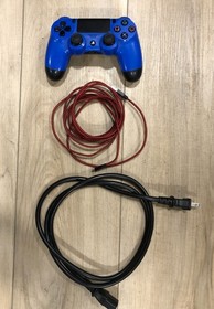 Sony PlayStation 2 PS2 Fat Console + Blue Controller , Tested Works No Game Incl