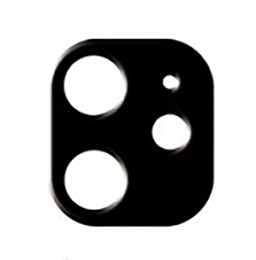 Protection caméra iPhone 12 Mini en verre trempé 3D noir