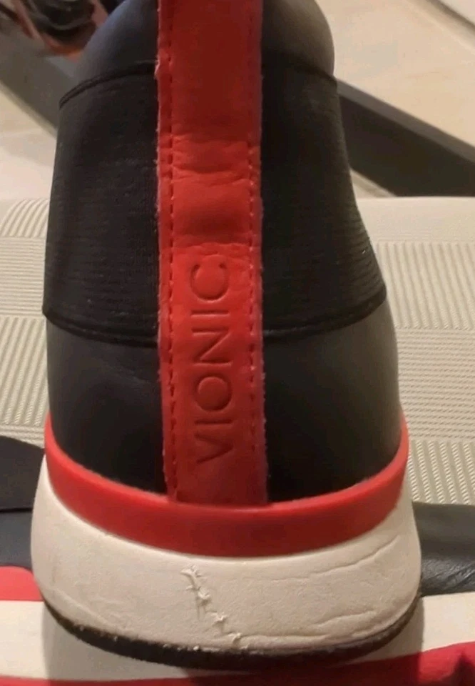 Vionic Cece черный кожаный без шнуровки кроссовок ботинок лодыжки загрузки женщин Sz 9,5 шириной - Изображение 4 из 4