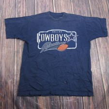 Vintage Dallas Cowboys Football Shirt Mens XL Blue Single Stitch NFL Tee