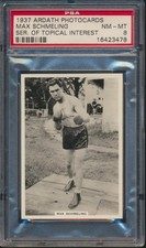 1937 ARDATH PHOTOCARDS BOXING MAX SCHMELING PSA 8 NM-MT POP 7 *HIGHEST GRADED*
