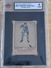 1951 Parkhurst Fleming Mackell RC #83 KSA 4